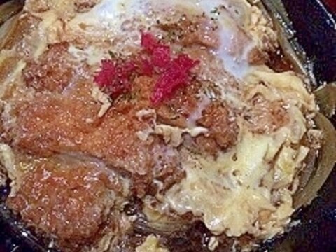 ふつーに旨い熱々のカツ煮